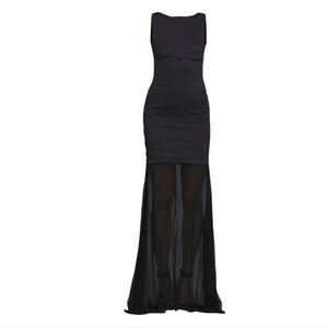 Nicole Miller artellier black maxi dress 4